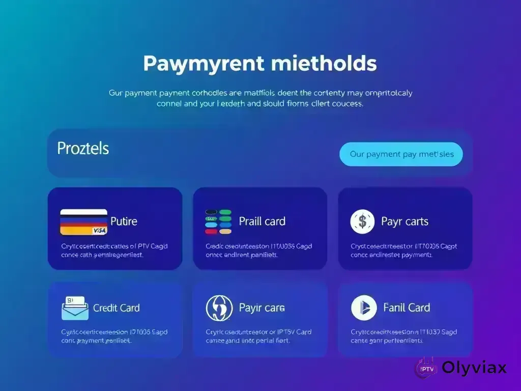 Overview of available payment methods for Olyviax